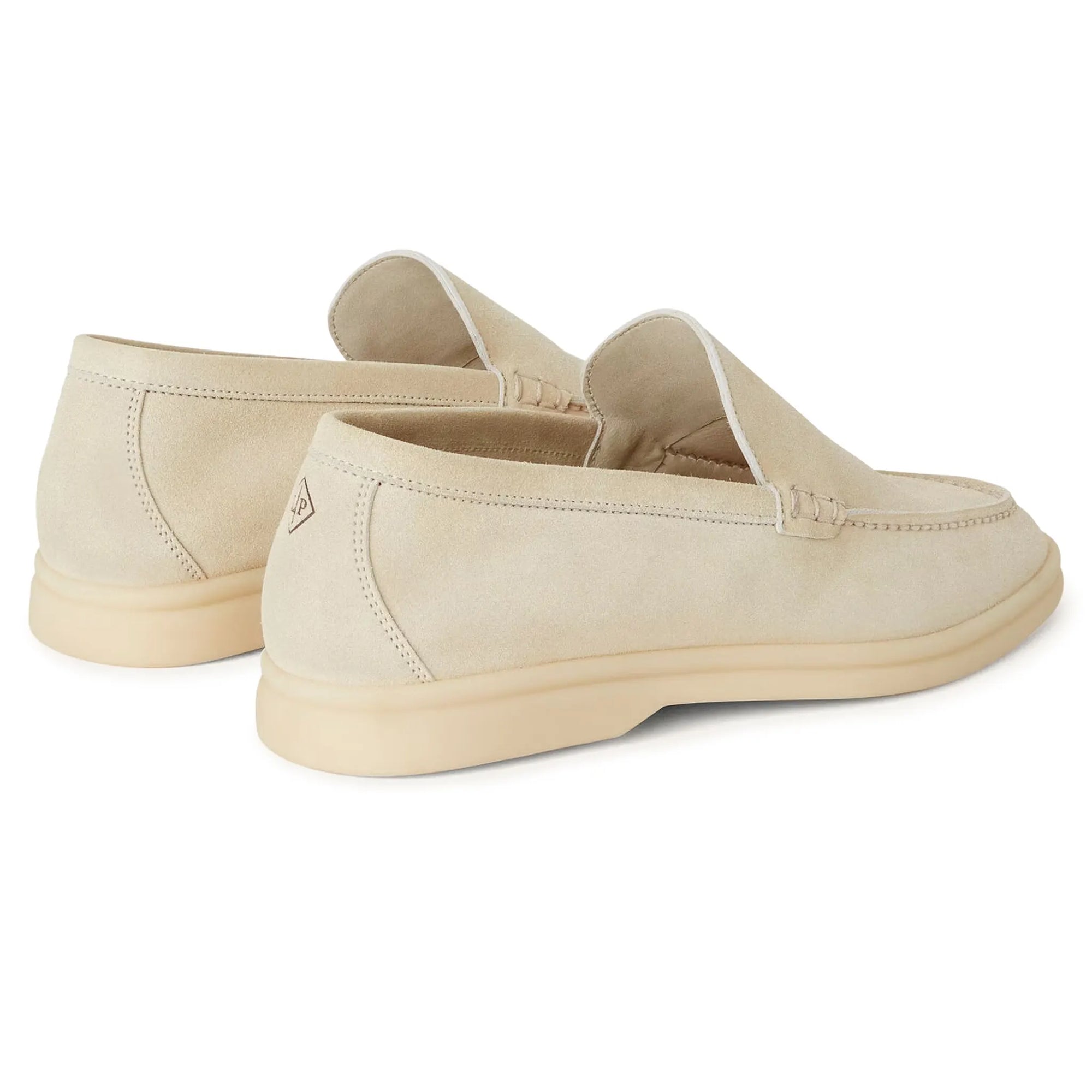Loro Piana Summer Walk Suede Loafer - Off White