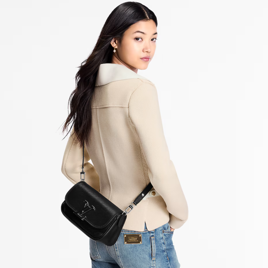 Louis Vuitton Epi Buci Crossbody Bag - Black