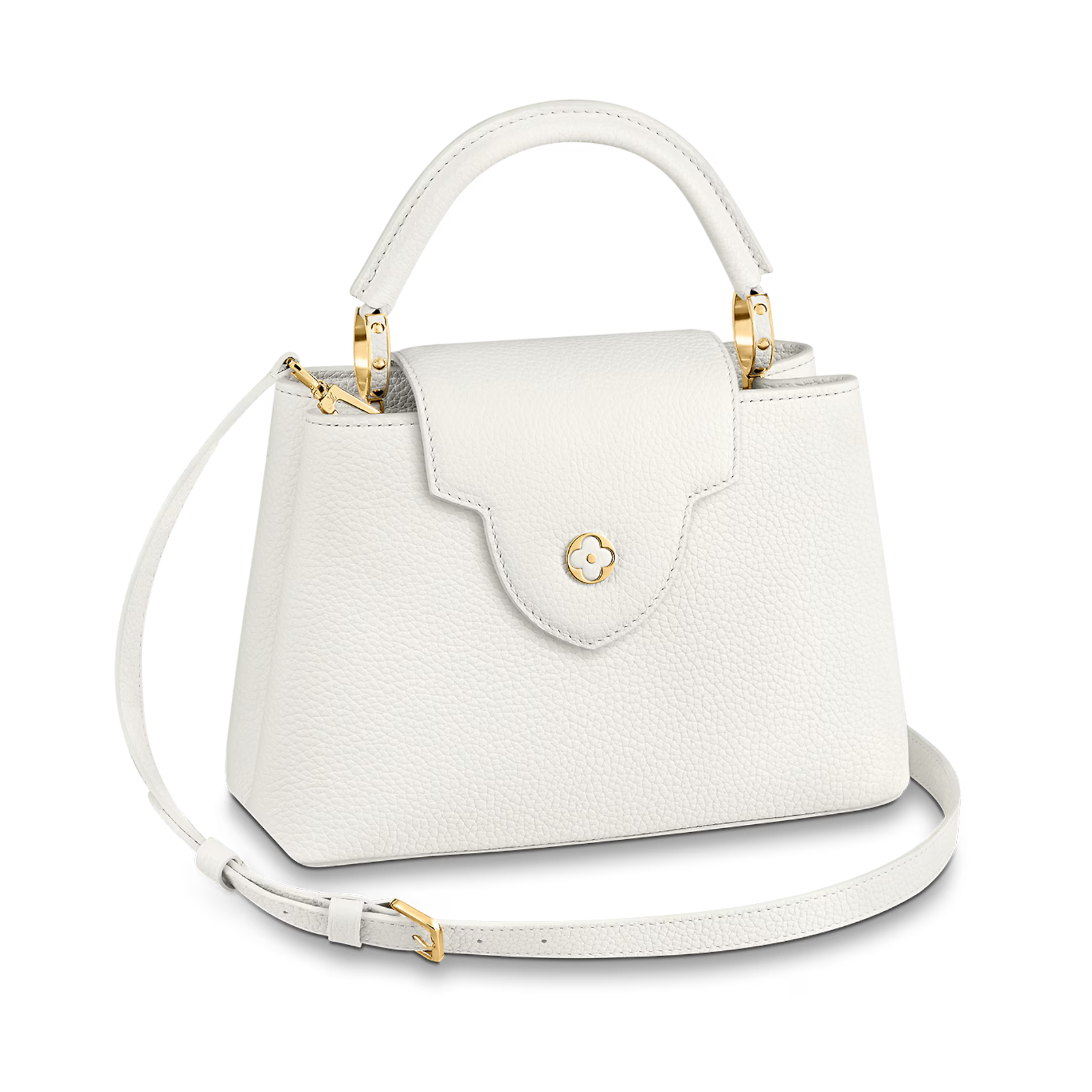 Louis Vuitton Capucines BB Taurillon Handbag – Snow White