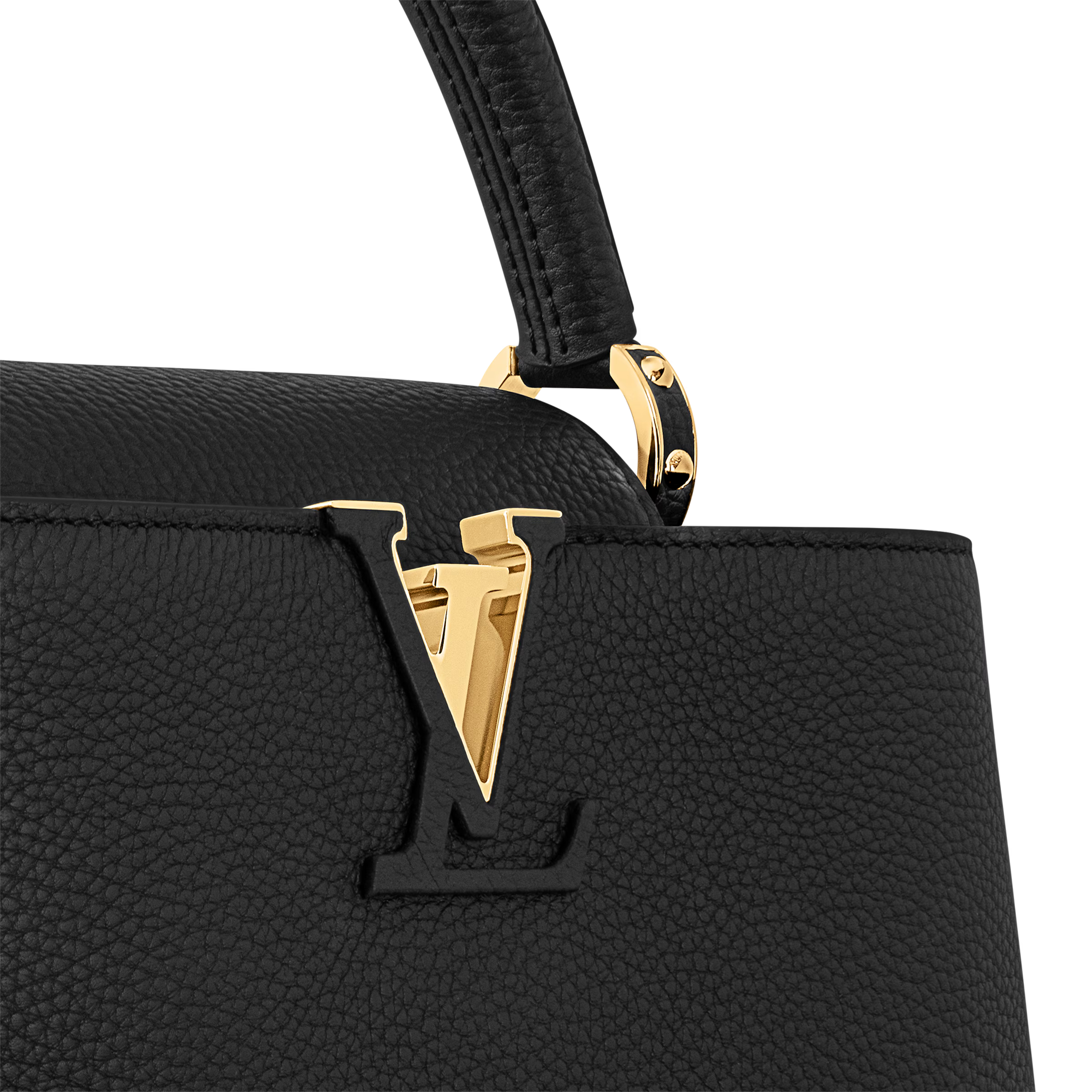 Louis Vuitton Capucines MM Handbag – Black