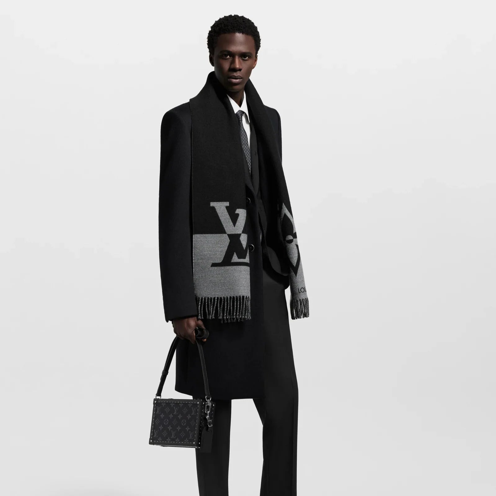 Louis Vuitton Clutch Box Bag - Monogram Eclipse Black