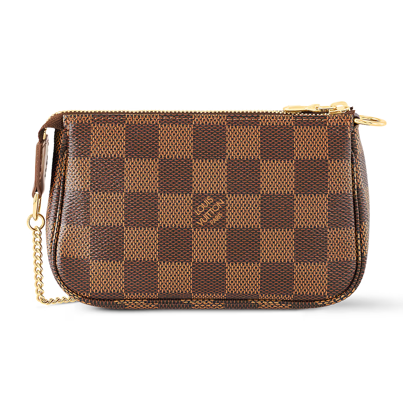 Louis Vuitton Damier Ebene Mini Pochette Accessories Handbag - Brown