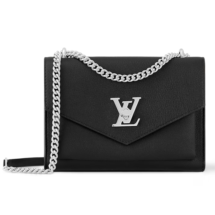 Louis Vuitton Mylockme Satchel Chain Bag - Black