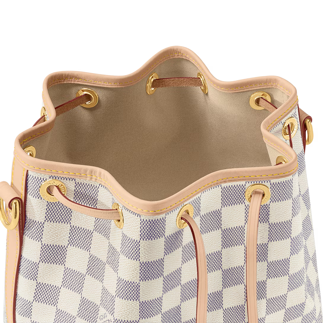 Louis Vuitton Noé BB Bucket Bag - Damier Azur Canvas
