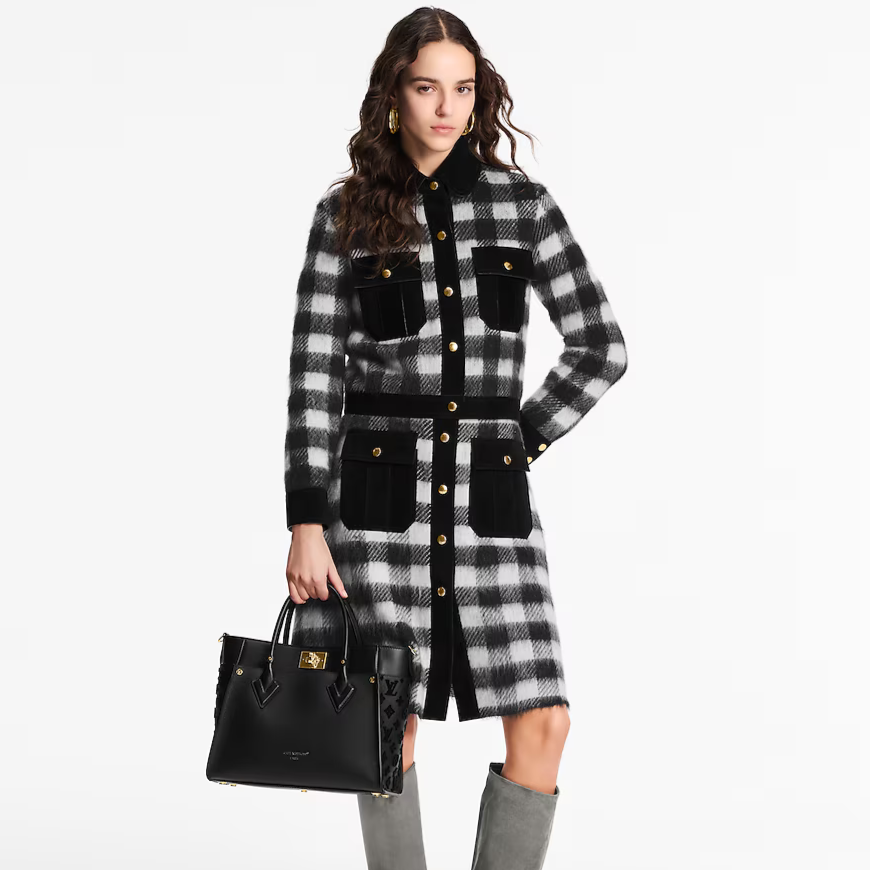 Louis Vuitton On My Side MM Handbag - Navy Blue