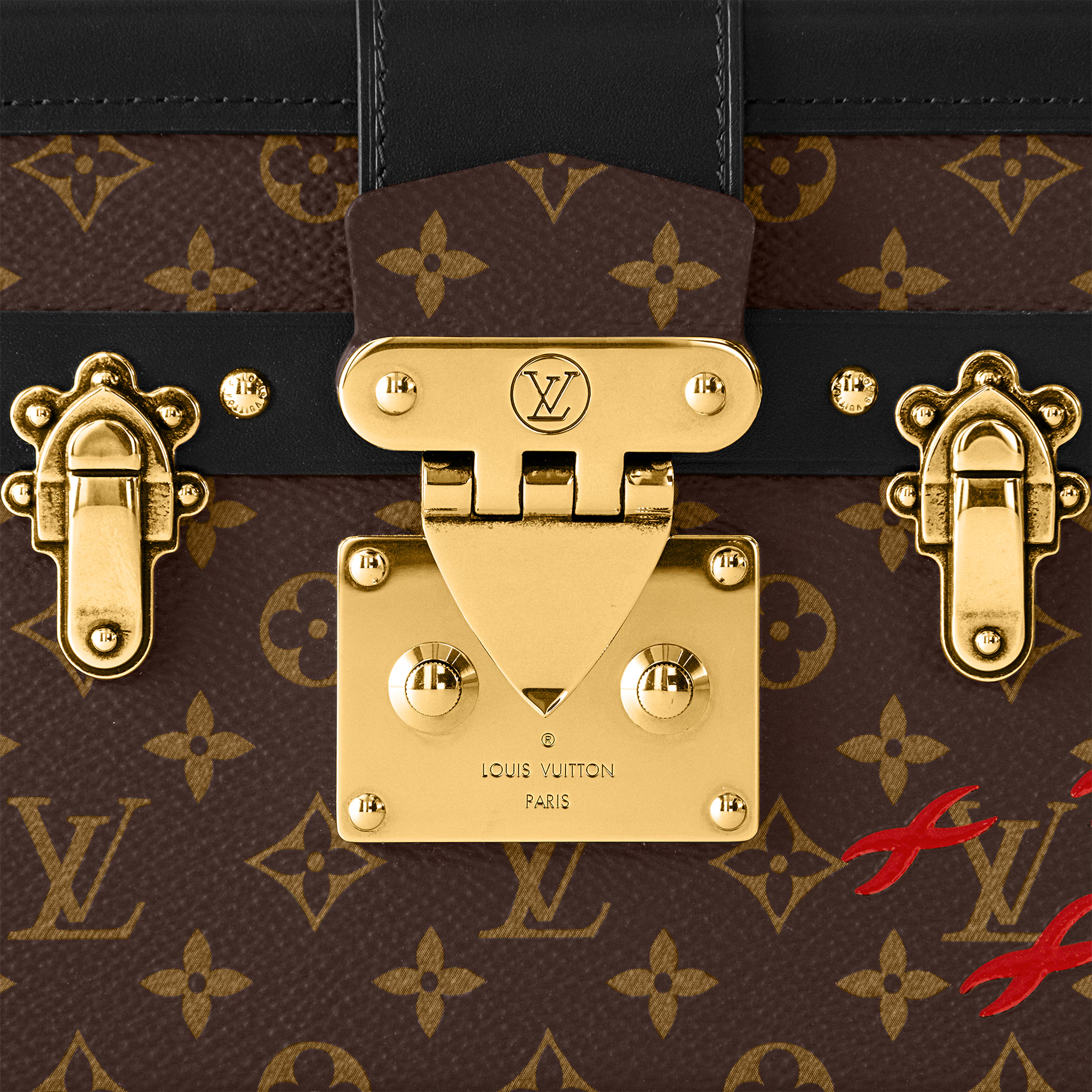 Louis Vuitton Monogram Petite Malle Handbag - Brown