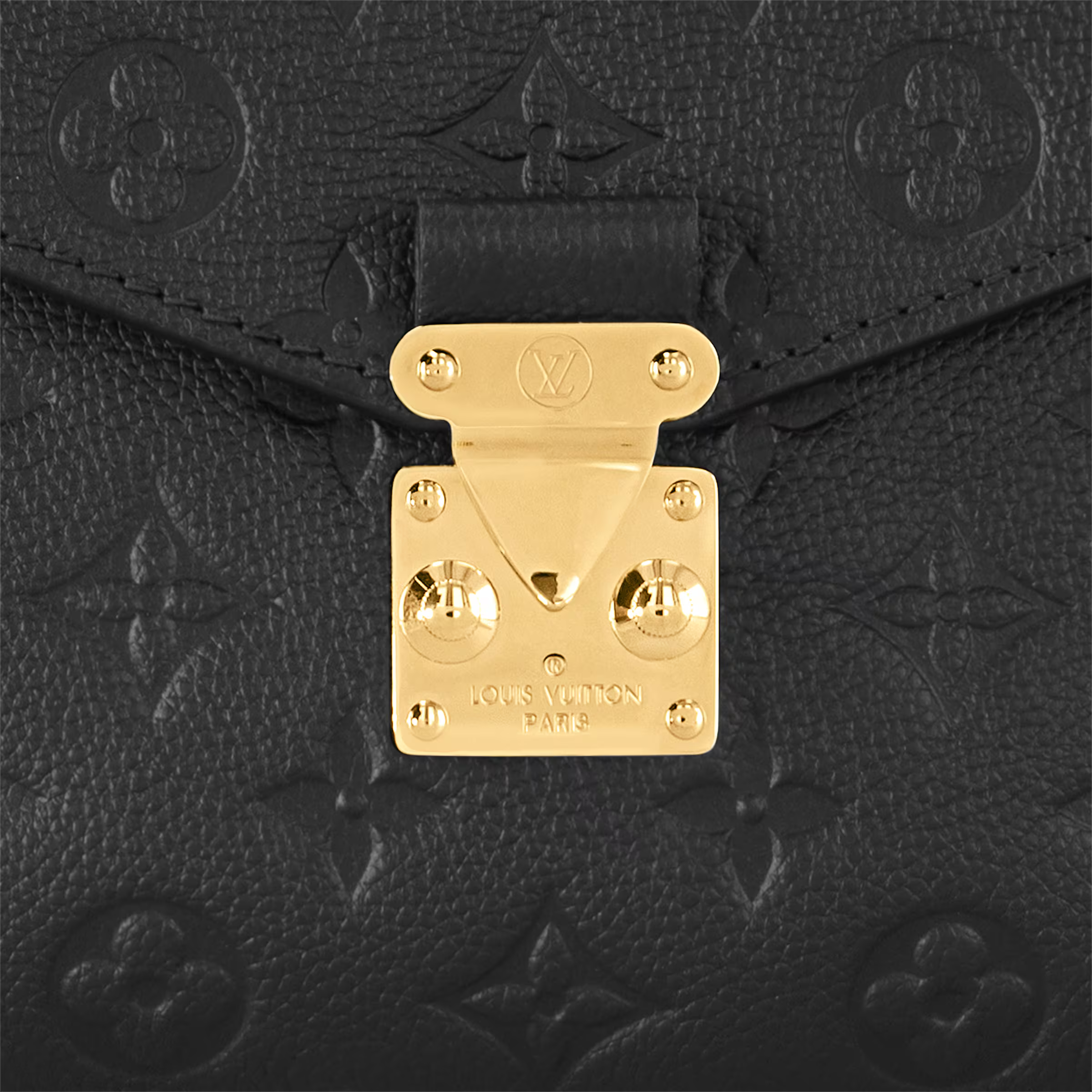 Louis Vuitton Monogram Empreinte Pochette Métis Handbag - Black