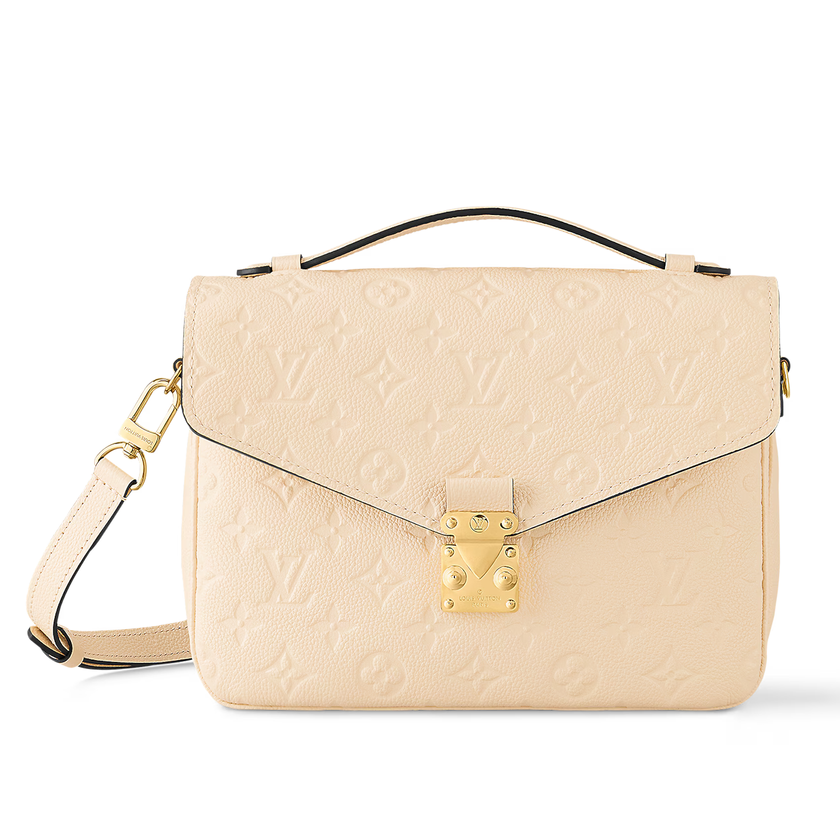 Louis Vuitton Monogram Empreinte Pochette Metis Handbag - Creme