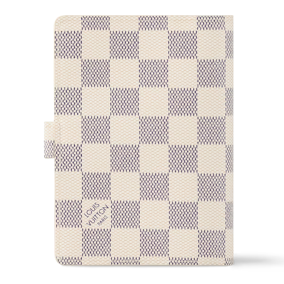 Louis Vuitton Small Ring Agenda Cover Damier Azur Canvas - White