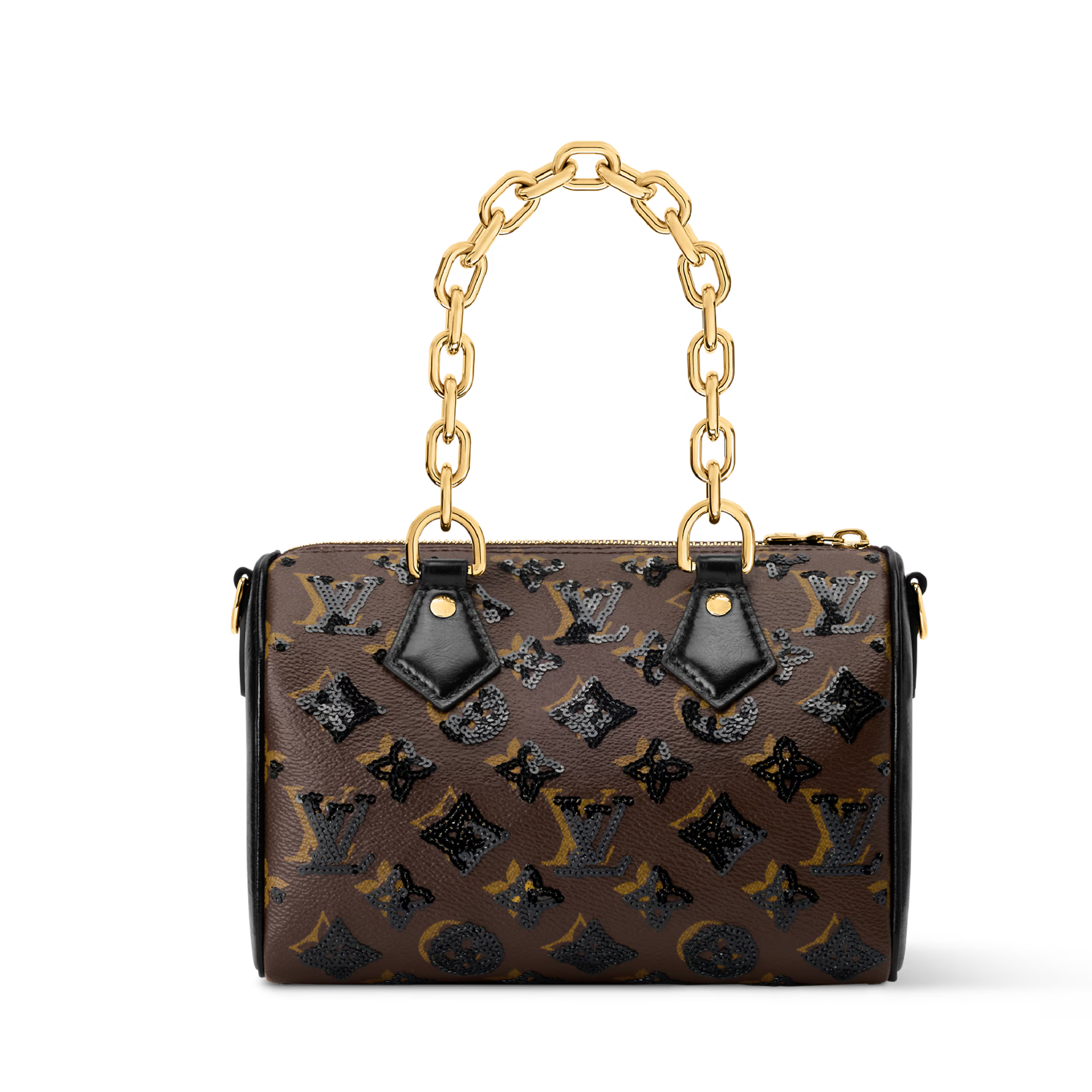 Louis Vuitton Monogram Sequins Speedy Bandoulière 20 Handbag – Brown
