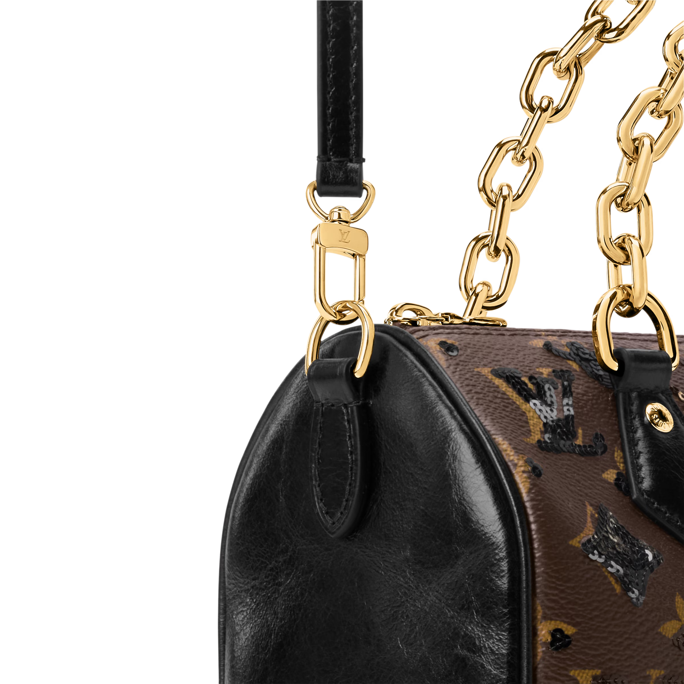 Louis Vuitton Monogram Sequins Speedy Bandoulière 20 Handbag – Brown