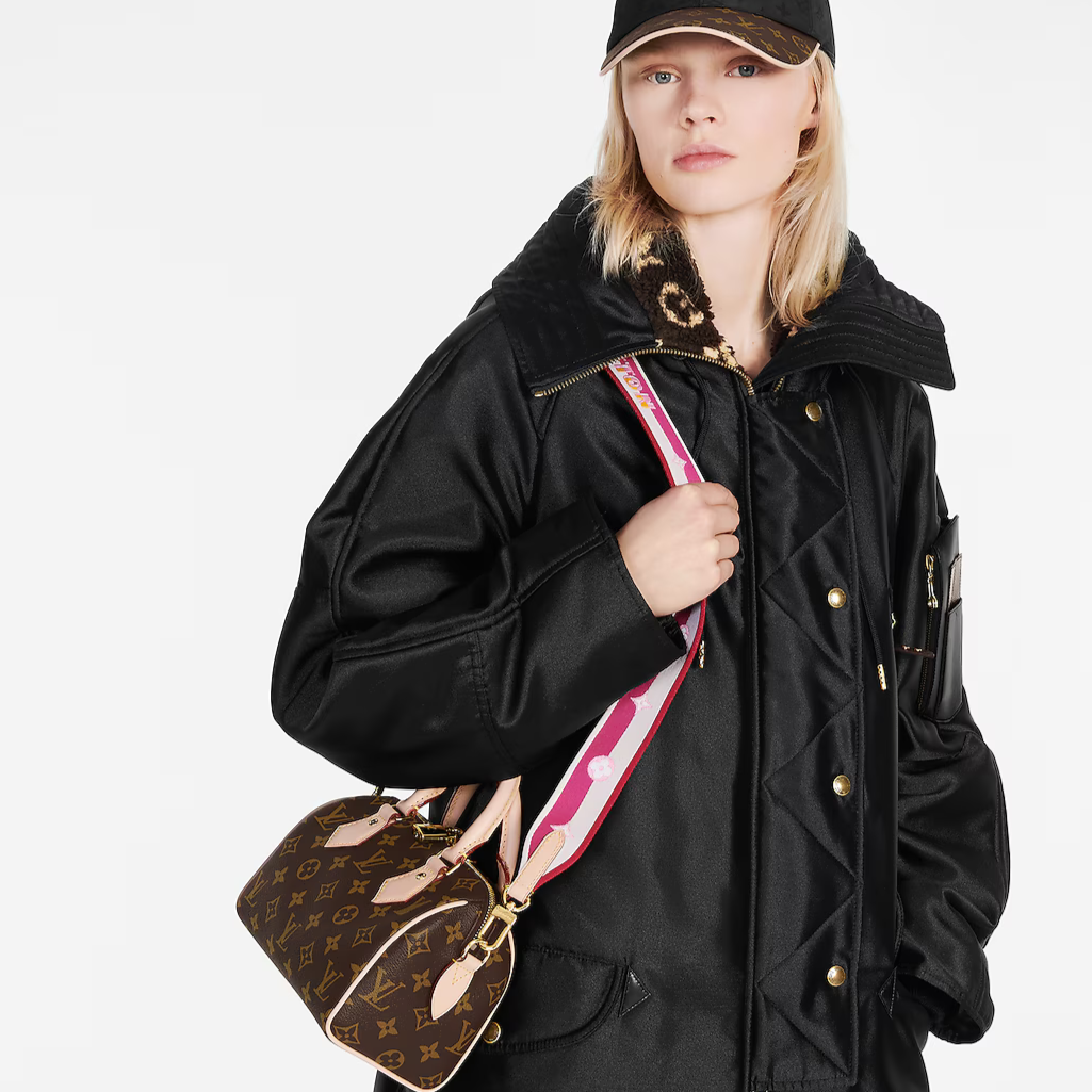 Louis Vuitton Speedy Bandoulière 20 Handbag - Brown / Fuchsia