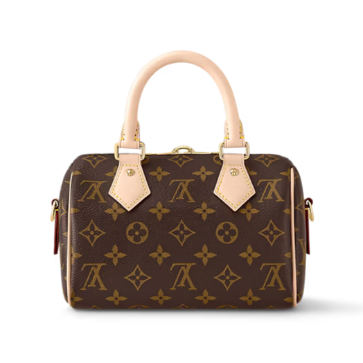 Louis Vuitton Speedy Bandoulière 20 Handbag - Brown / Fuchsia