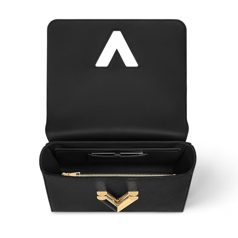 Louis Vuitton Twist MM Chain Shoulder Bag - Black