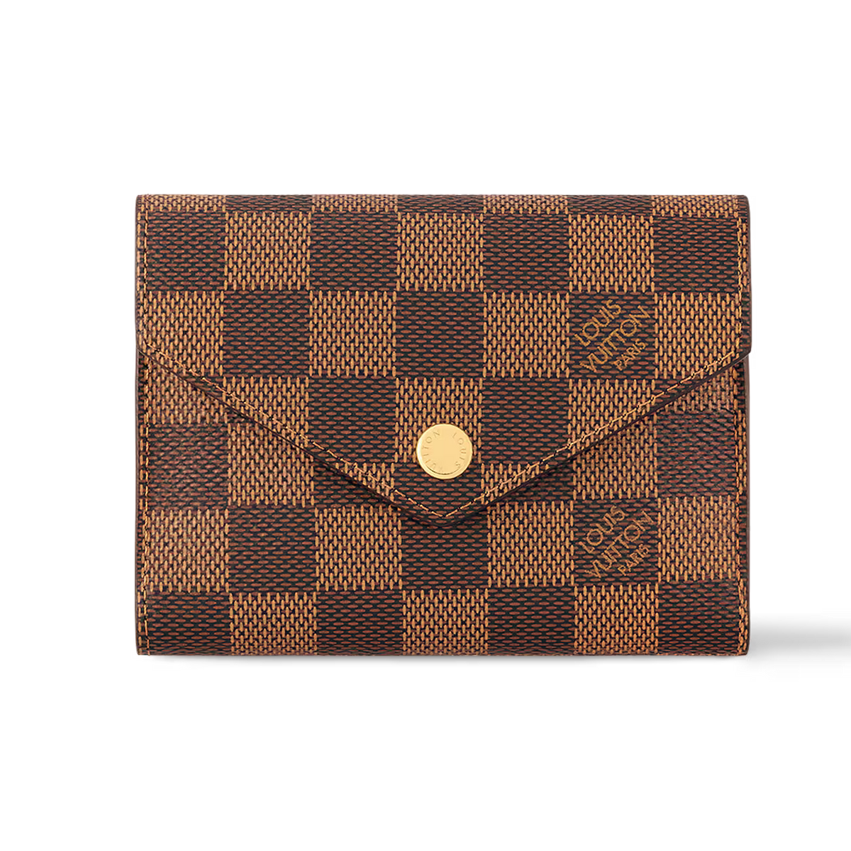 Louis Vuitton Damier Ebene Victorine Wallet - Brown