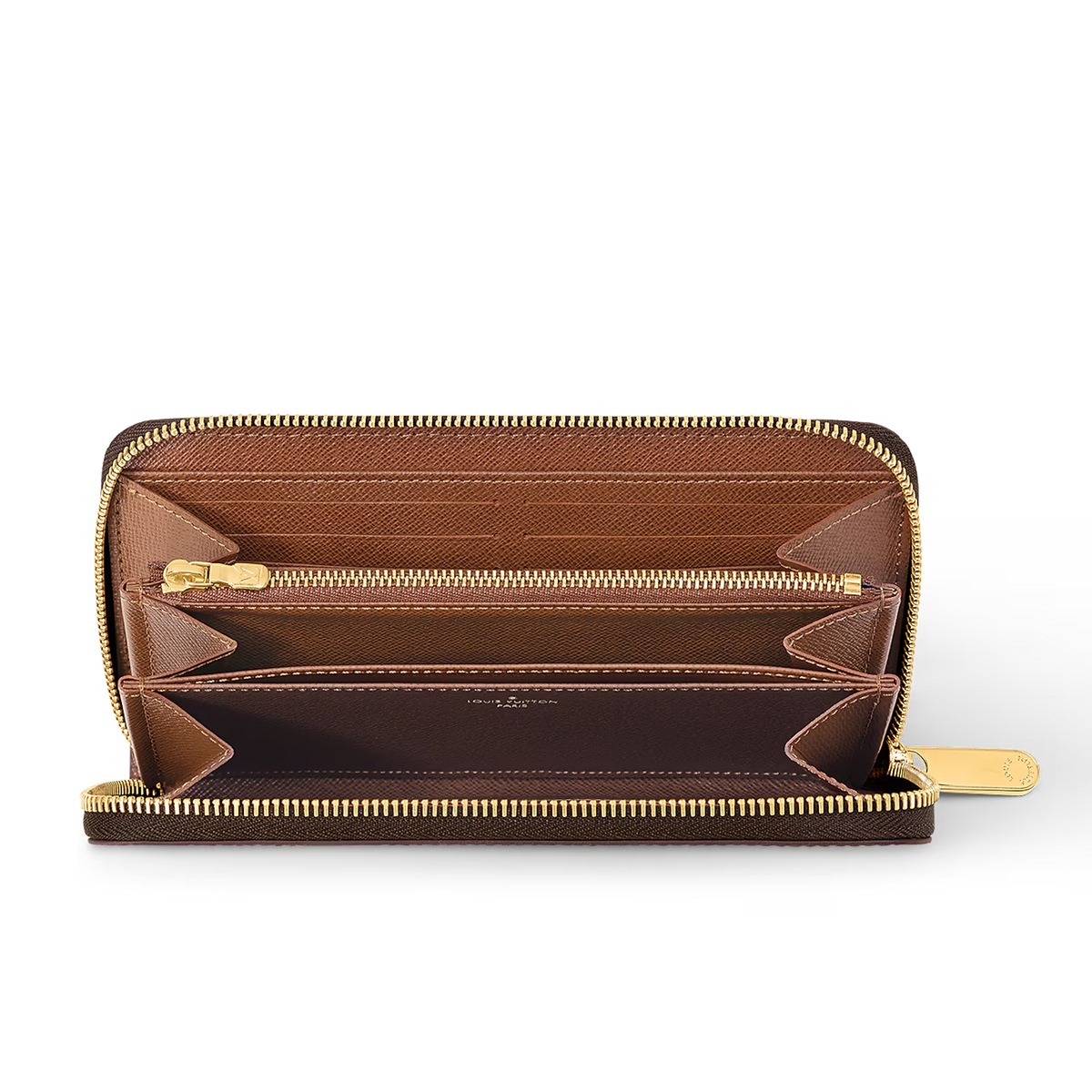 Louis Vuitton Monogram Canvas Zippy Wallet - Brown
