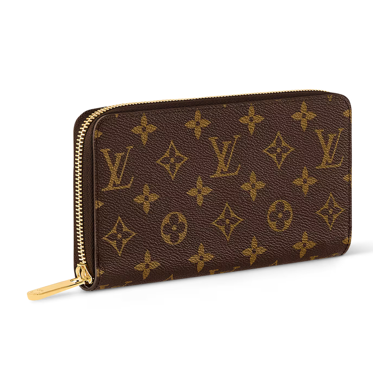 Louis Vuitton Monogram Canvas Zippy Wallet - Brown