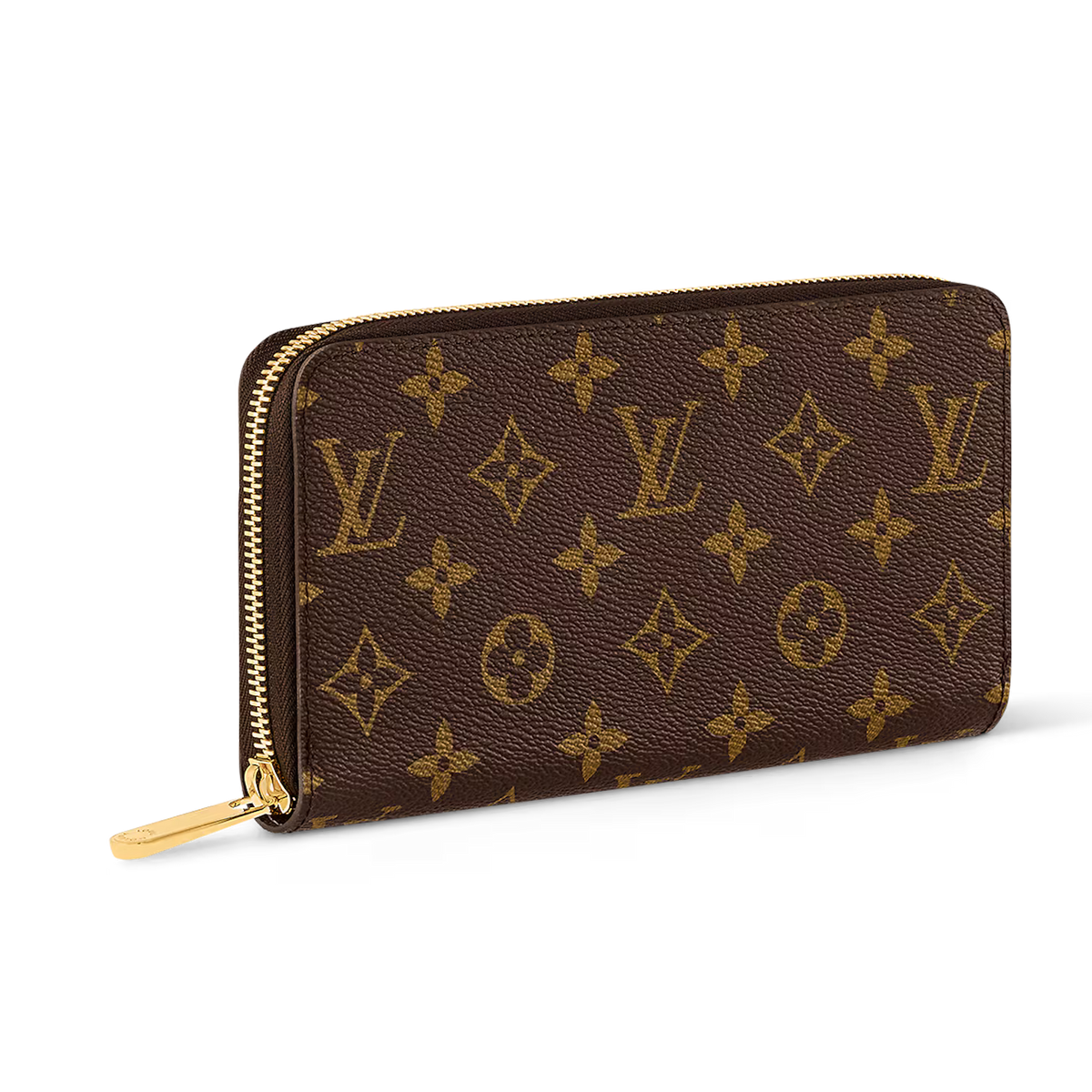 Louis Vuitton Monogram Canvas Zippy Wallet - Brown