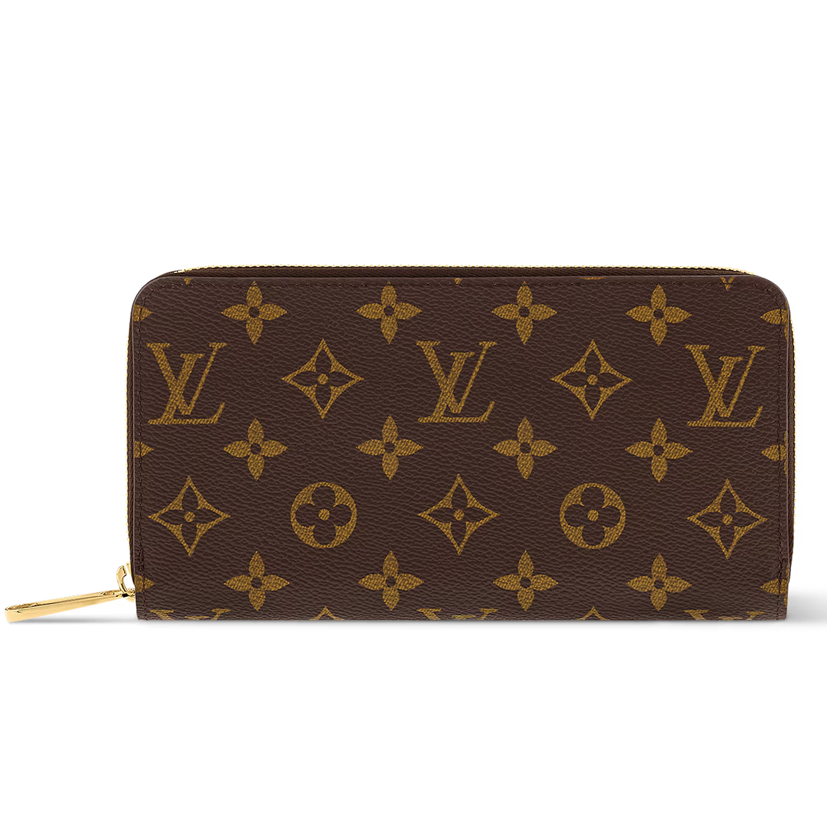 Louis Vuitton Monogram Canvas Zippy Wallet - Brown