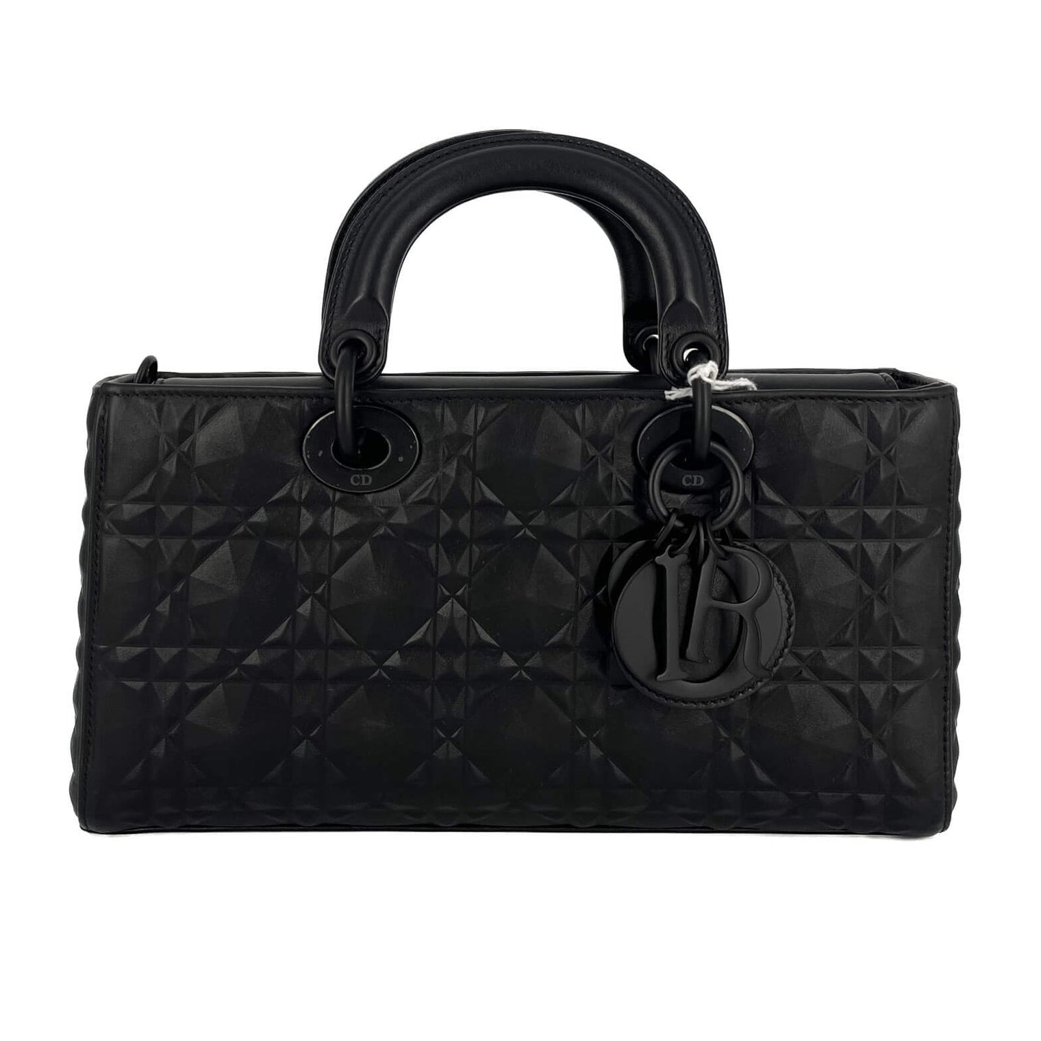 Dior Lady D-Joy Micro Diamond Cannage Calfskin Bag - Black