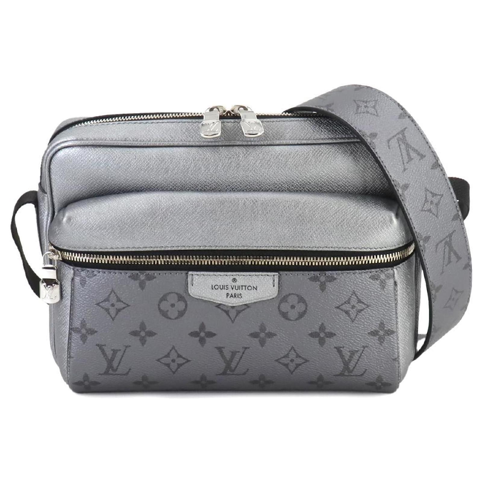 Louis Vuitton Taigarama Outdoor Messenger Shoulder Bag - Silver