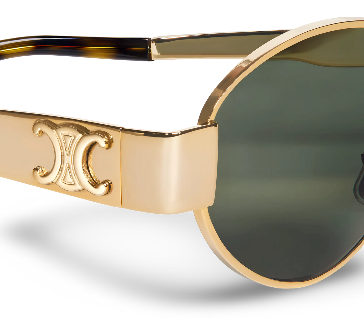 Celine CL40235 30N Triomphe Metal Gold Sunglasses