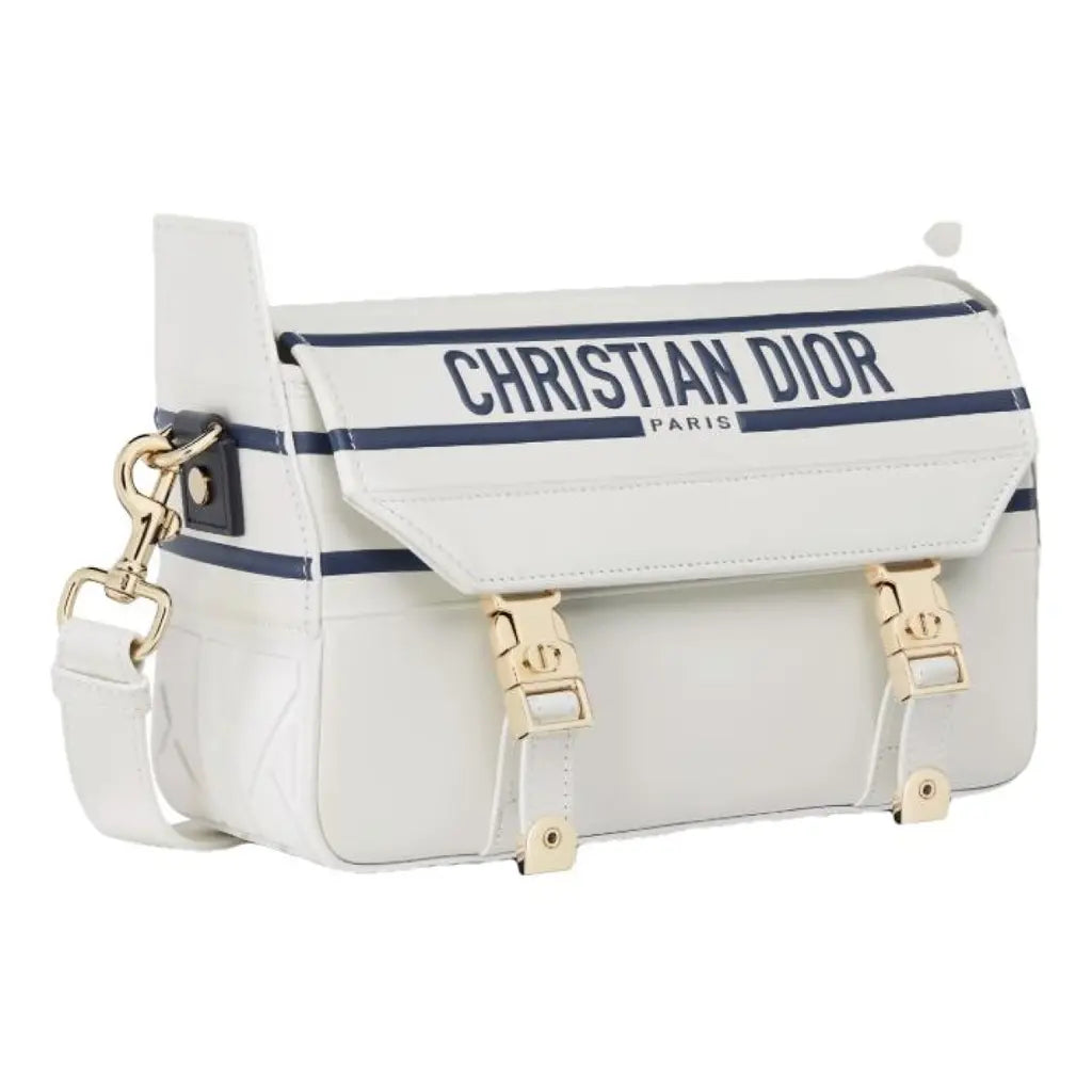 Dior Small Diorcamp Calfskin Bag - White