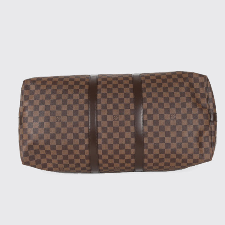 Louis Vuitton Keepall Bandoulière 55 Duffle Bag - Damier Ebene
