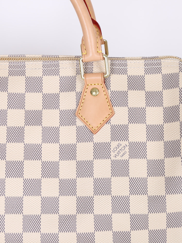 Louis Vuitton Speedy Bandoulière 30 Handbag - Off White / Grey