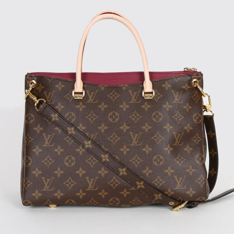 Louis Vuitton Pallas Monogram Handbag - Red/Brown