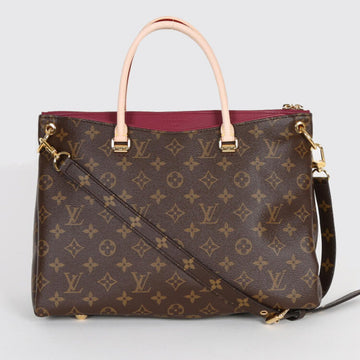 Louis Vuitton Pallas Monogram Handbag - Red/Brown