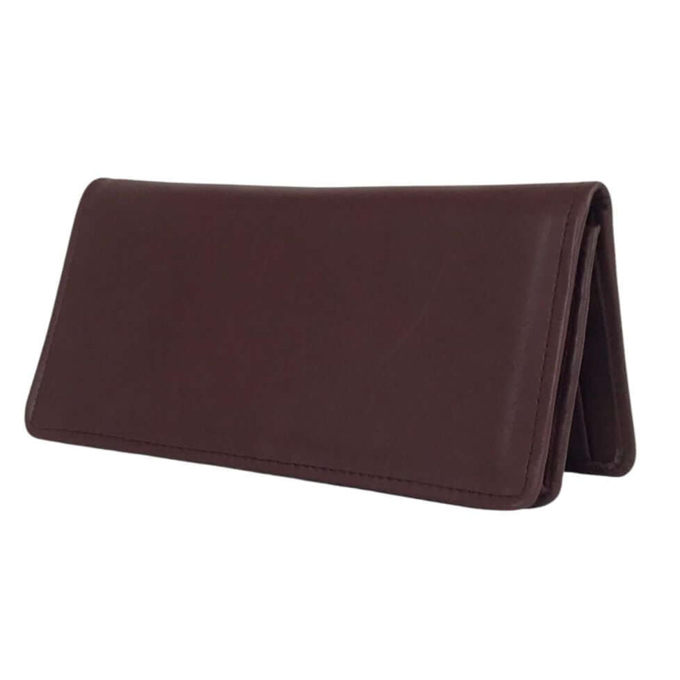 Leather Wallet – Long Folded Design in Brown