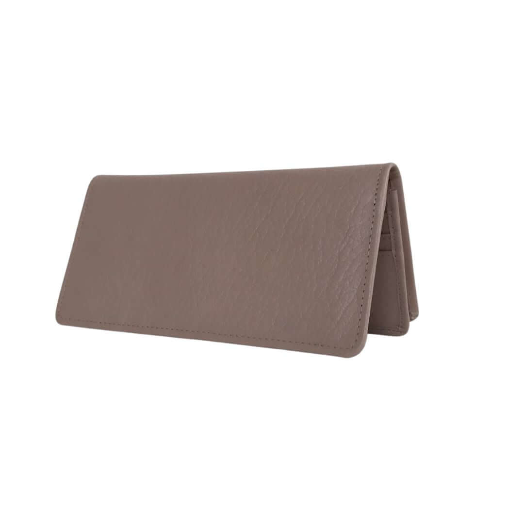 Long Beige Leather Wallet