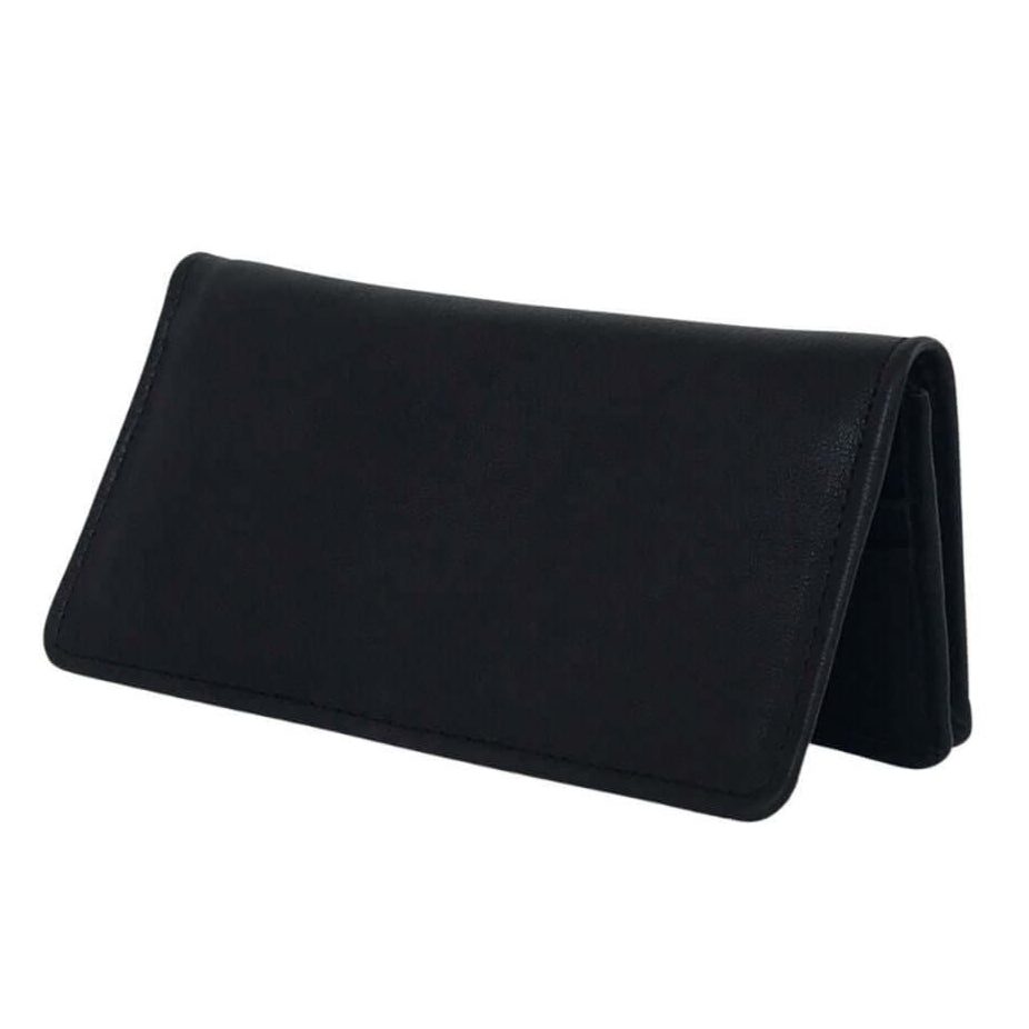 Leather Wallet – Long Fold Classic Black (Model A1)