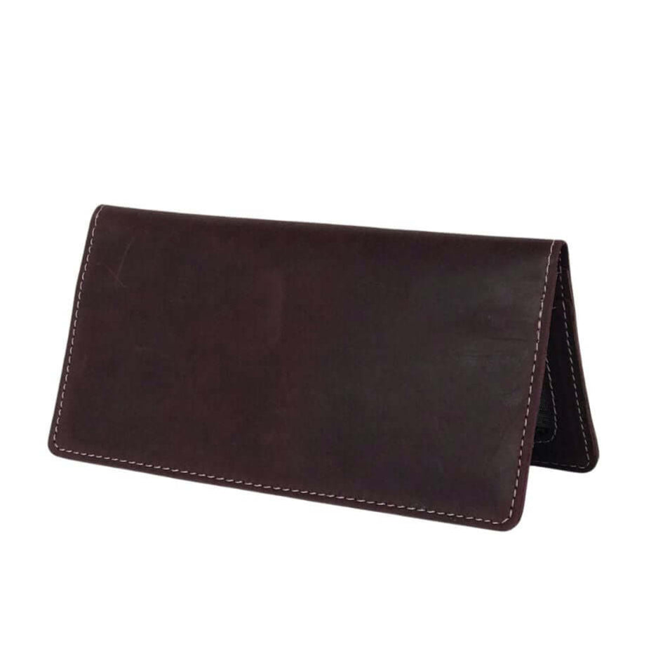 Leather Wallet – Traditional Long Fold in Brown