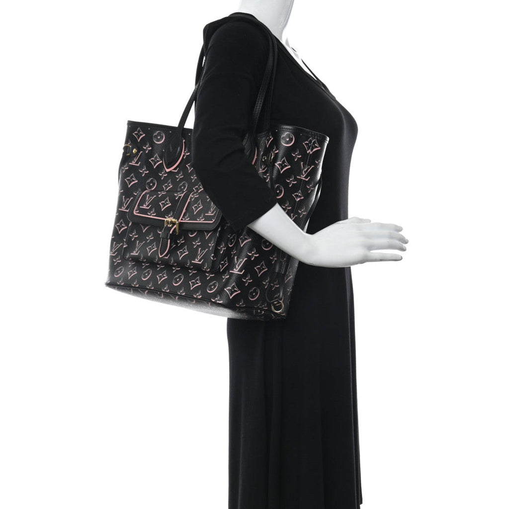 Louis Vuitton Monogram Fall For You Neverfull MM - Black