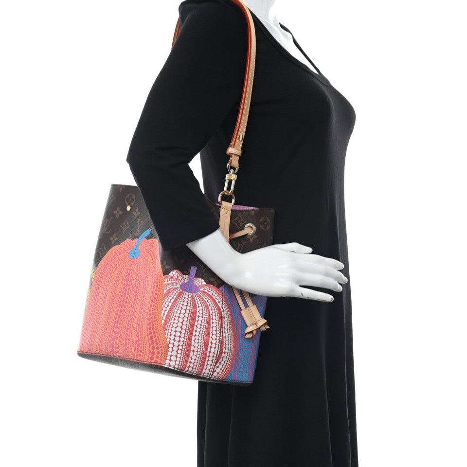 Louis Vuitton x Yayoi Kusama Pumpkin NéoNoé MM Bucket Bag - Brown