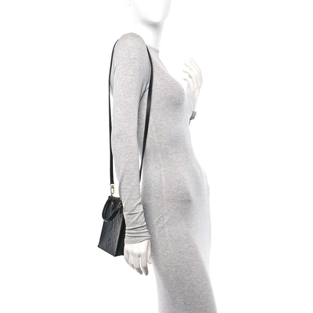 Louis Vuitton Giant Petit Sac Plat Satchel - Black