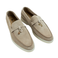 Loro Piana Summer Walk Suede Loafers - Sandstone