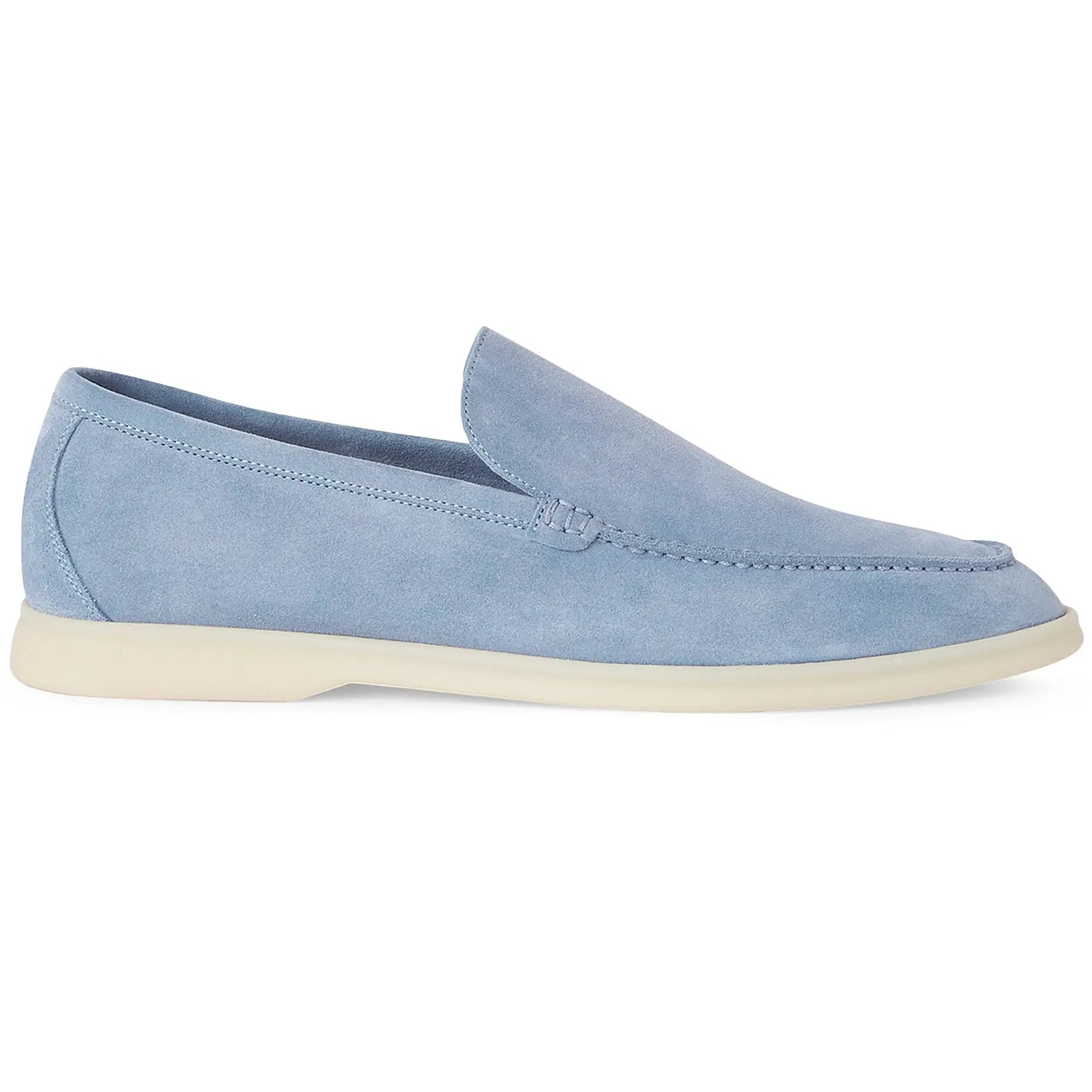 Loro Piana Summer Walk Suede Loafers - Blue (137)