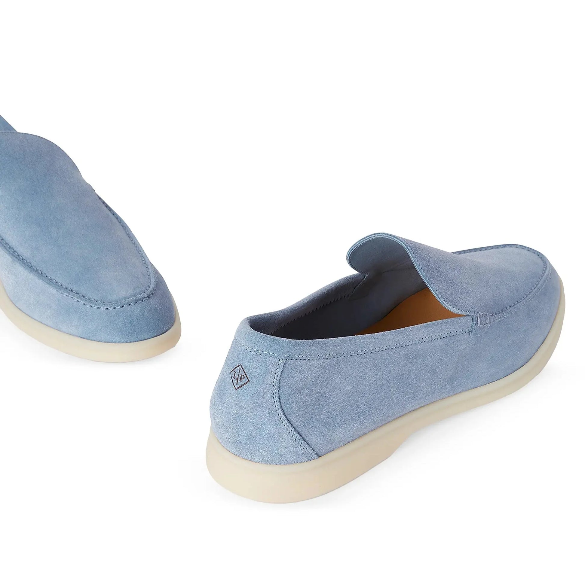 Loro Piana Summer Walk Suede Loafers - Blue (137)