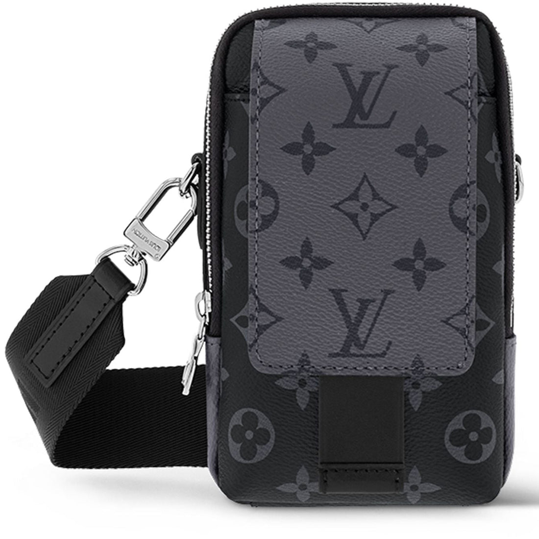 Louis Vuitton Double Phone Pouch Eclipse NM - Black and Grey