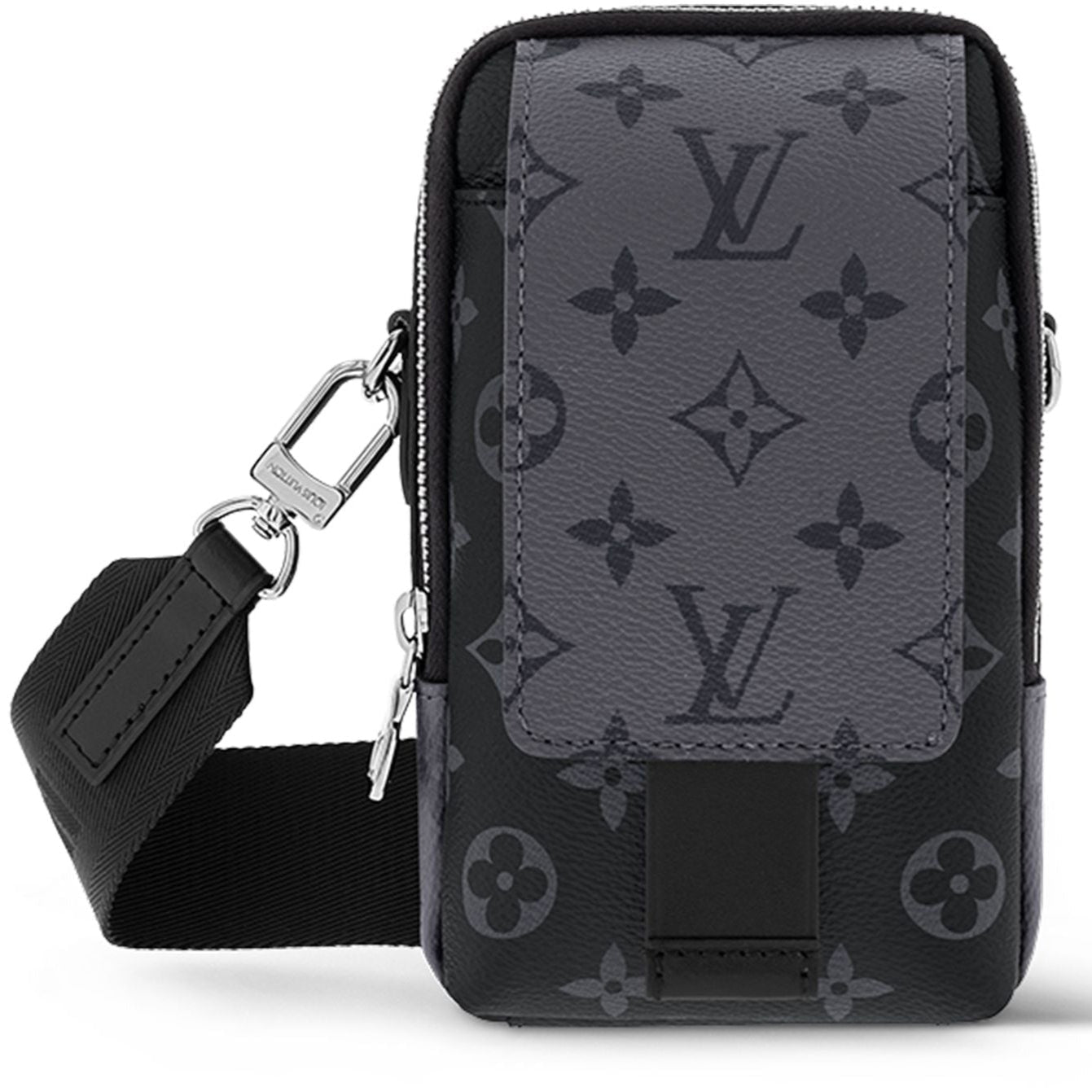 Louis Vuitton Double Phone Pouch Eclipse NM - Black and Grey