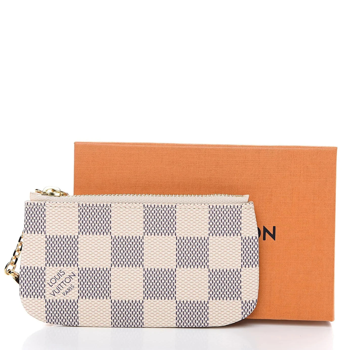 Louis Vuitton Damier Azur Key Pouch - White