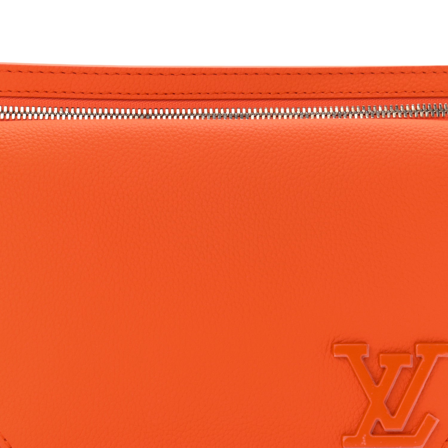 Louis Vuitton Grained Calfskin Aerogram Takeoff Sling Belt Bag - Orange