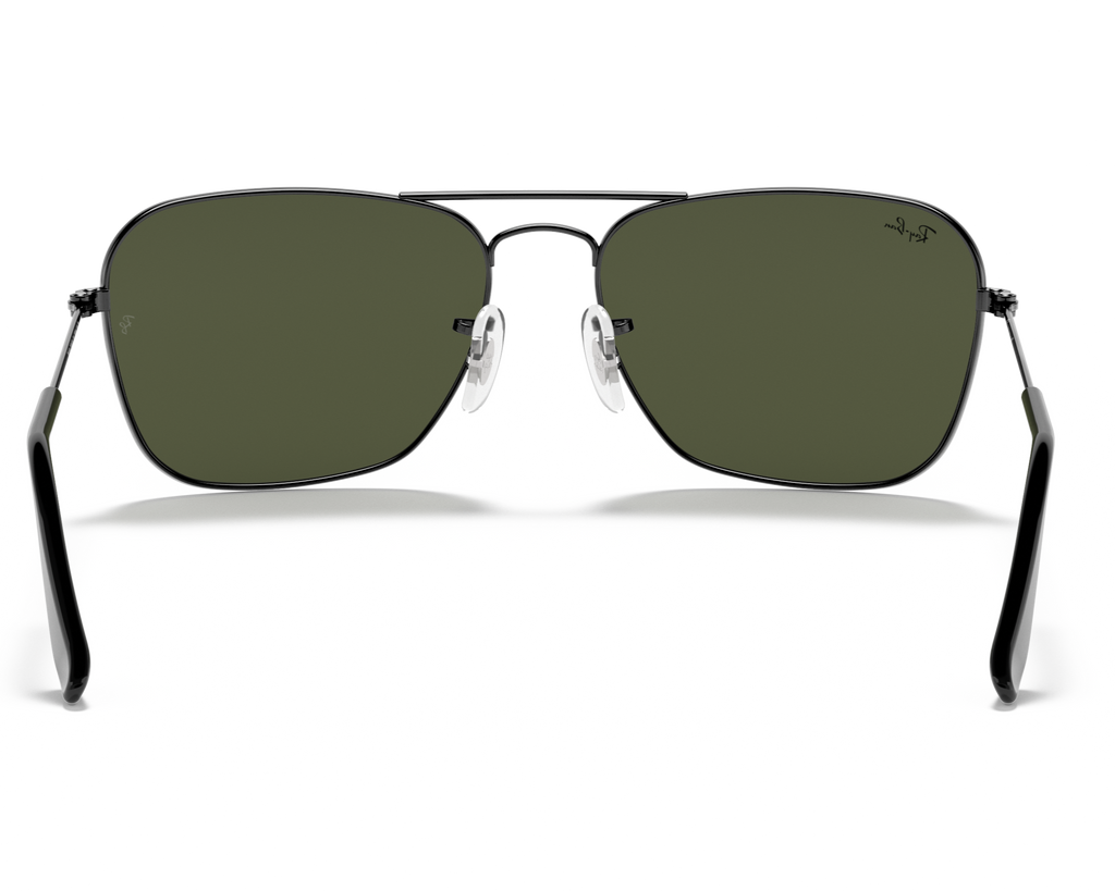 Ray Ban Caravan RB3136 004/51 Square Black Frame Sunglasses