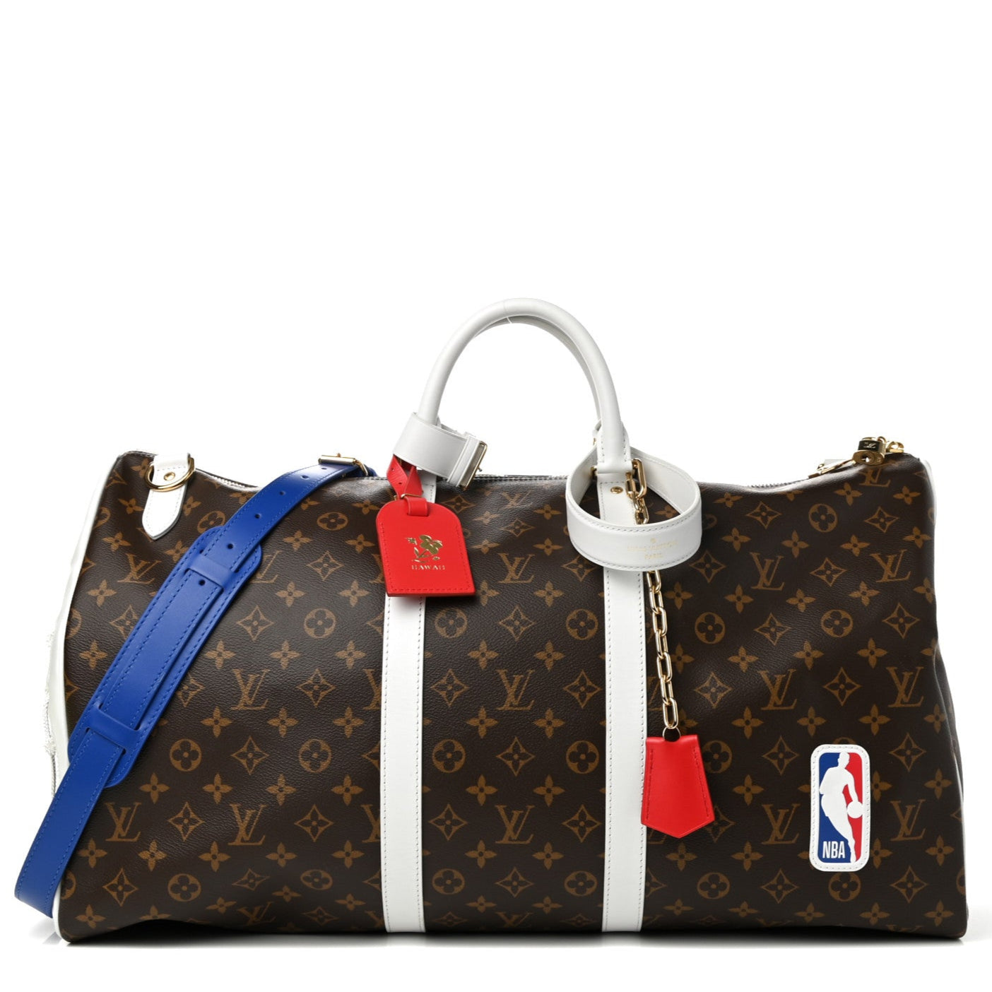 Louis Vuitton x NBA Monogram Keepall Bandoulière 55 Duffle Bag - Brown