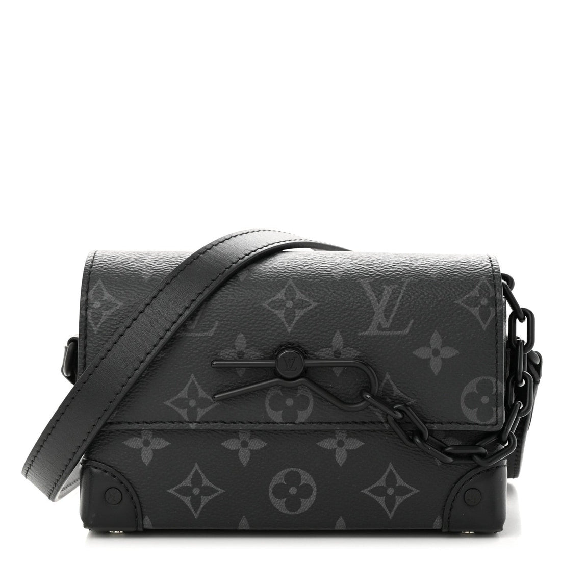 Louis Vuitton Steamer Messenger Wearable Wallet - Black Monogram Eclipse