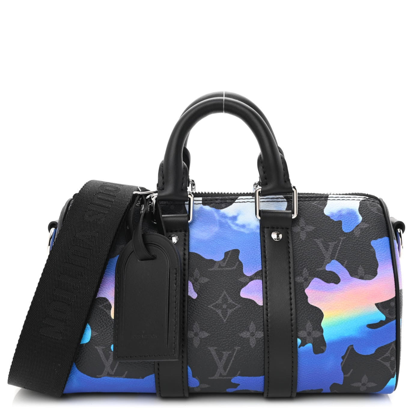 Louis Vuitton Monogram Eclipse Keepall Bandoulière 25 Handbag - Sunrise