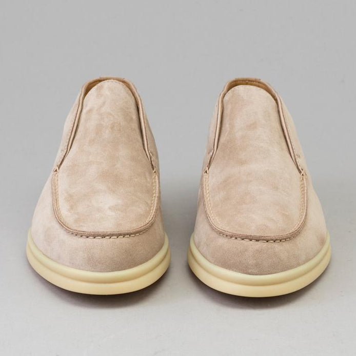 Loro Piana Open Walk Ankle Suede Boots - Sandstone (D044)